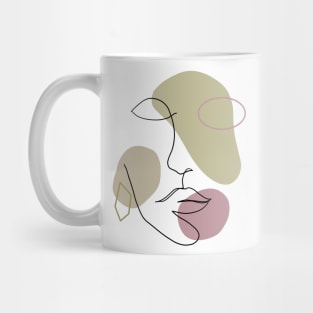 Face Line Art Mug